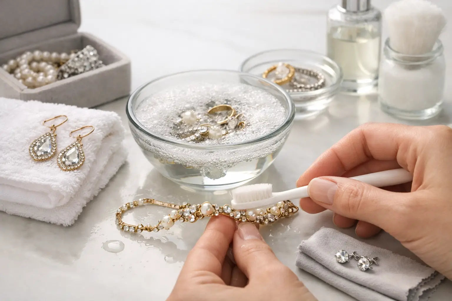 How to Clean Costume Jewelry Without Ruining It