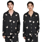 Long-sleeve pajamas made of ice silk loungewear