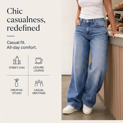 Effortlessly Chic Wide-Leg Jeans
