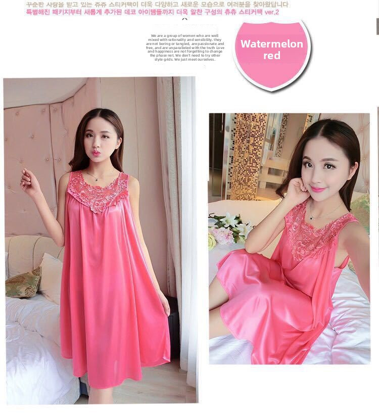 Summer ice silk pajamas
