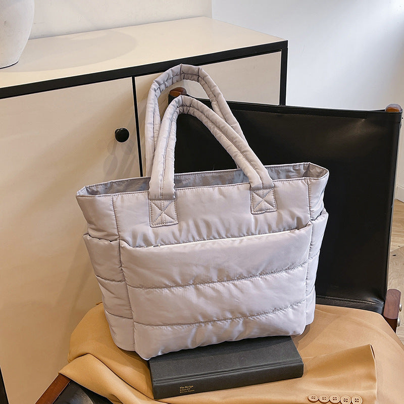 Simple tote bag for ladies with large capacity