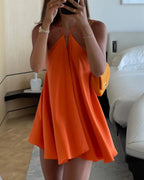Kiara backless halter dress