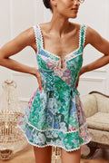Almafi Linen Floral Midi Dress