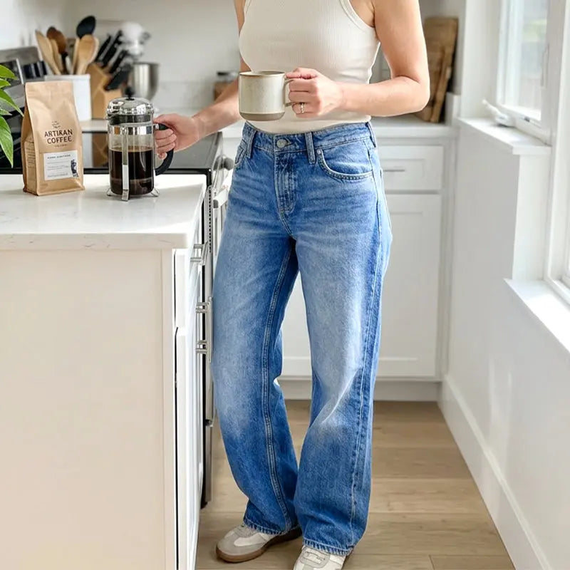 Effortlessly Chic Wide-Leg Jeans