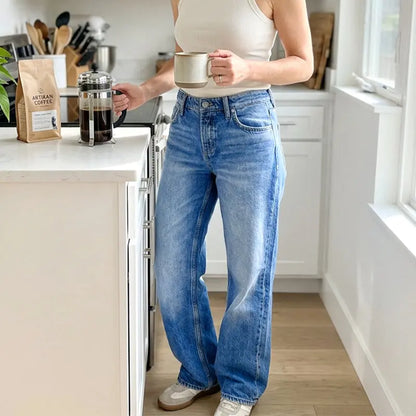 Effortlessly Chic Wide-Leg Jeans