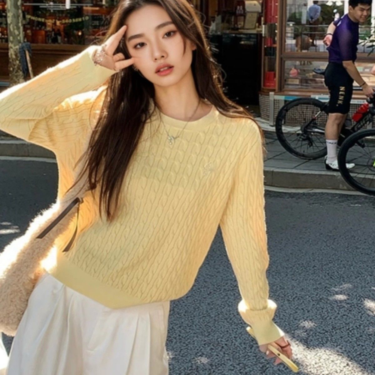 Geena Twist Knit Sweater