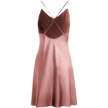 Women's Silk Suspender Pajamas