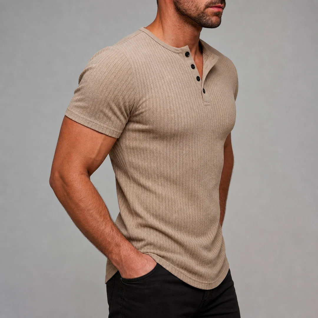 Kyle - Men's Ultra Comfortable Henley Shirt