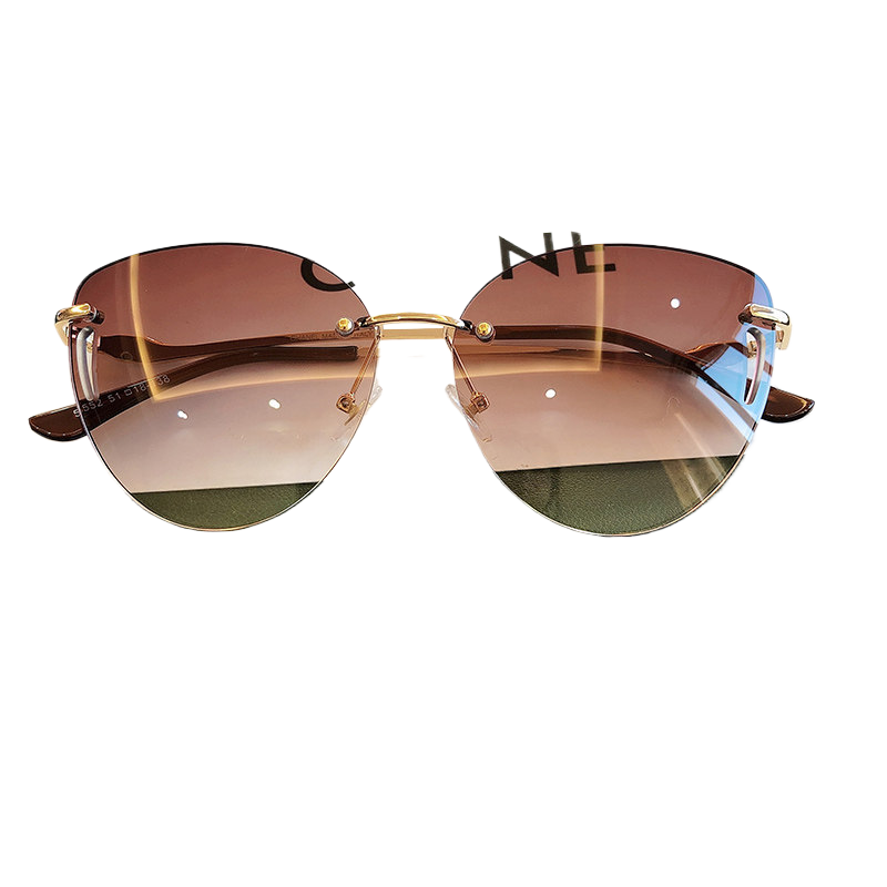 Frameless UV Protection Women Sunglasses Driving Glasses