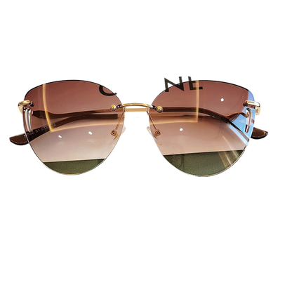 Frameless UV Protection Women Sunglasses Driving Glasses