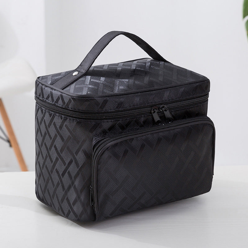 Ladies' makeup case with zipper portable toiletry bag