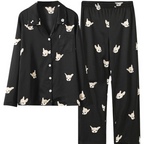 Long-sleeve pajamas made of ice silk loungewear