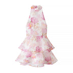 Capri Floral Print Halterneck Dress