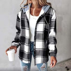 Casual Plaid Jacket for Women
