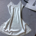 Women's slip dress silk satin pajamas