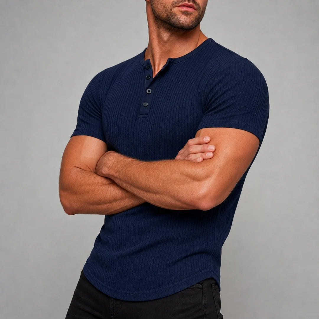 Kyle - Men's Ultra Comfortable Henley Shirt