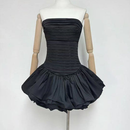 Amelia Off-Shoulder Puff Short Dress