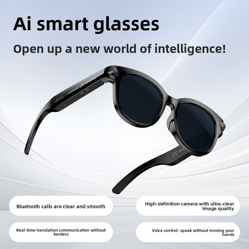 M89 Bluetooth Smart Glasses with AI Translation and HD Camera