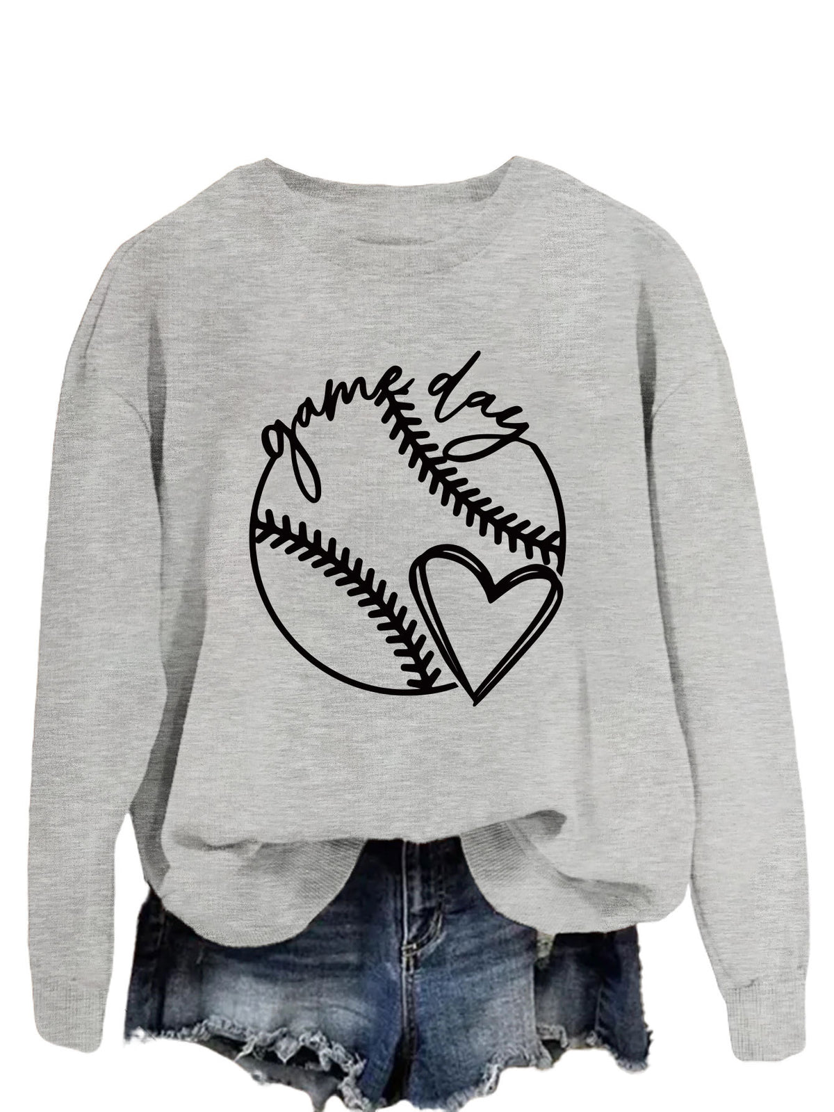 Fashion Printed Crewneck Sweater