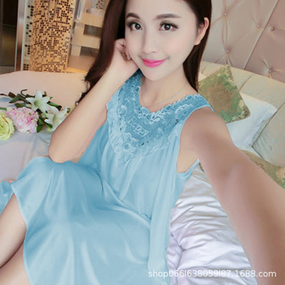 Summer ice silk pajamas