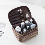 Ladies' makeup case with zipper portable toiletry bag