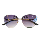 Frameless UV Protection Women Sunglasses Driving Glasses