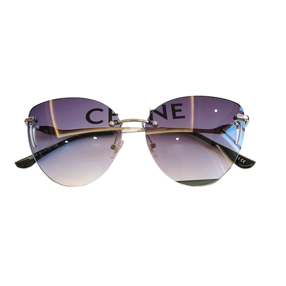 Frameless UV Protection Women Sunglasses Driving Glasses