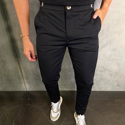 mens stretch slim fit pants