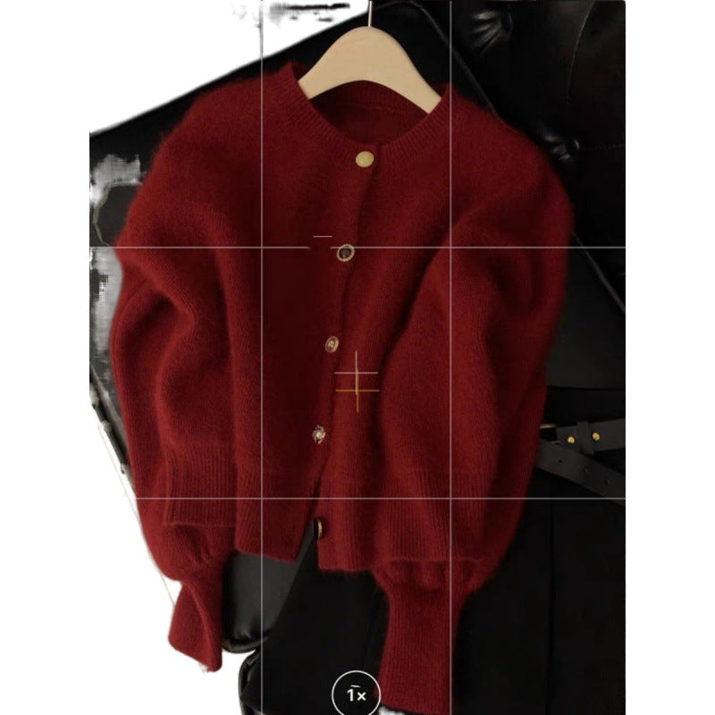 Lazy Style Loose Knitted Sweater Cardigan Jacket