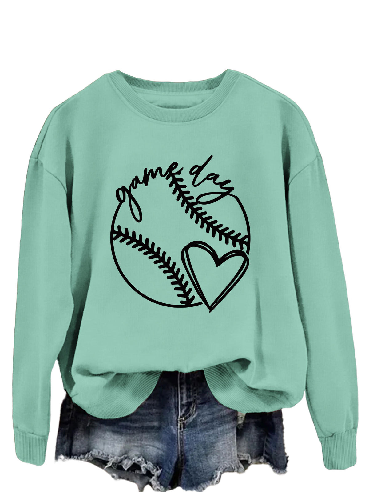 Fashion Printed Crewneck Sweater