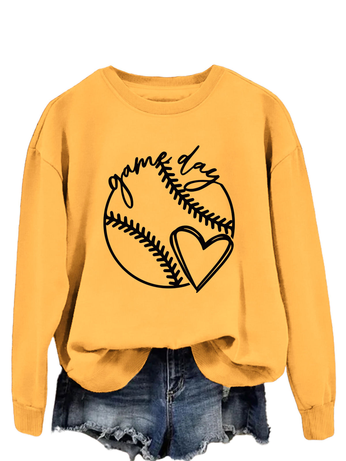 Fashion Printed Crewneck Sweater