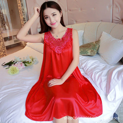 Summer ice silk pajamas