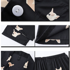 Long-sleeve pajamas made of ice silk loungewear