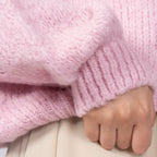 CozyGlam Oversize V-Cardigan Short