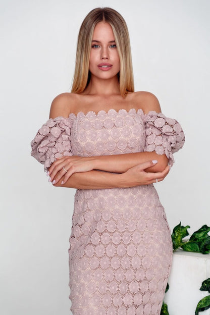 Hallie Lace Wrap Dress