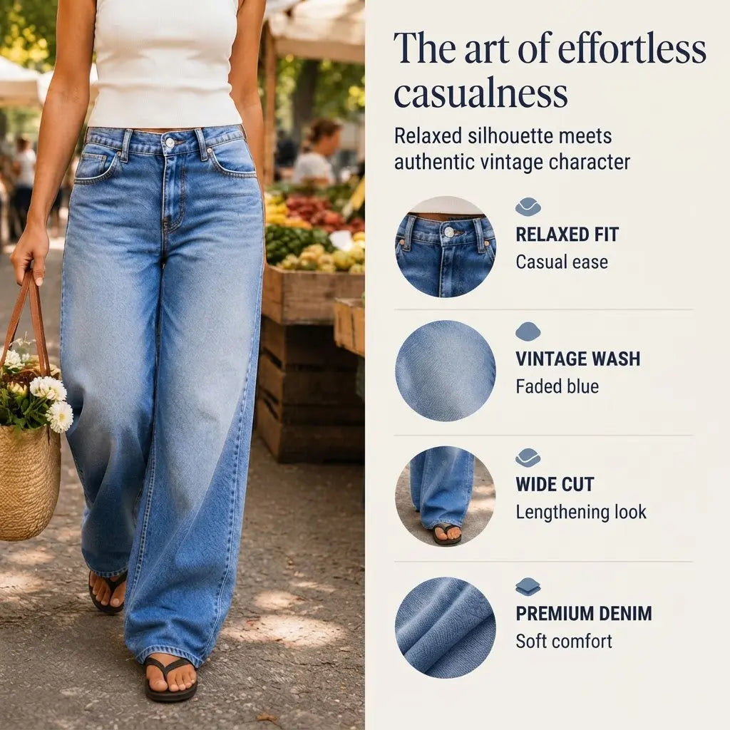 Effortlessly Chic Wide-Leg Jeans