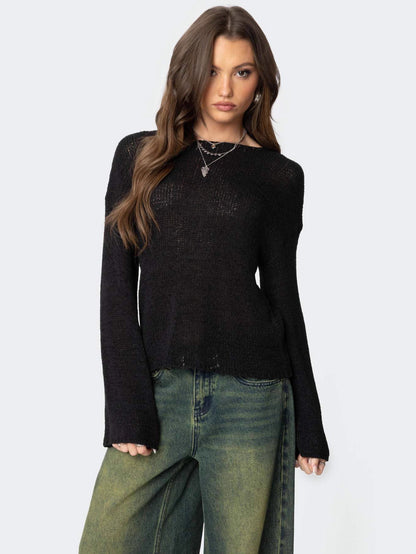 Nydia Casual Everyday Long Sleeve Pullover