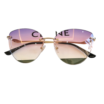 Frameless UV Protection Women Sunglasses Driving Glasses