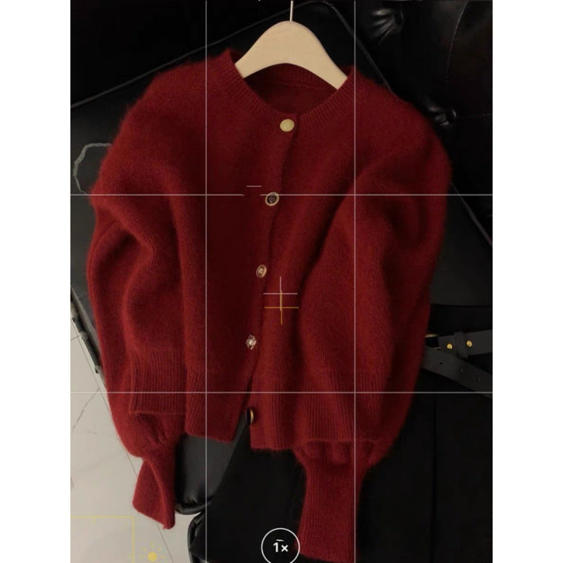 Lazy Style Loose Knitted Sweater Cardigan Jacket