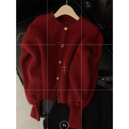 Lazy Style Loose Knitted Sweater Cardigan Jacket