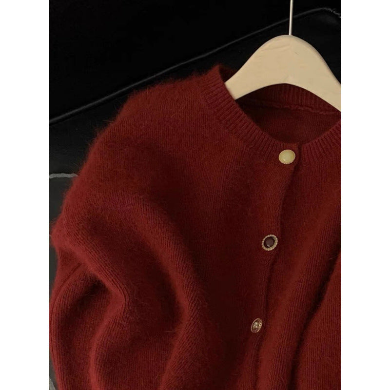 Lazy Style Loose Knitted Sweater Cardigan Jacket