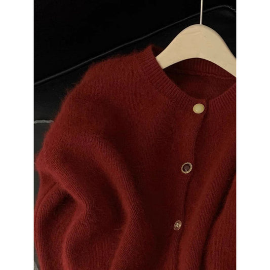 Lazy Style Loose Knitted Sweater Cardigan Jacket