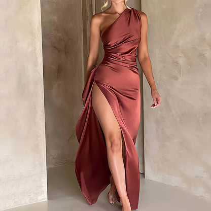 Soft Touch Slim Fit Satin Dress