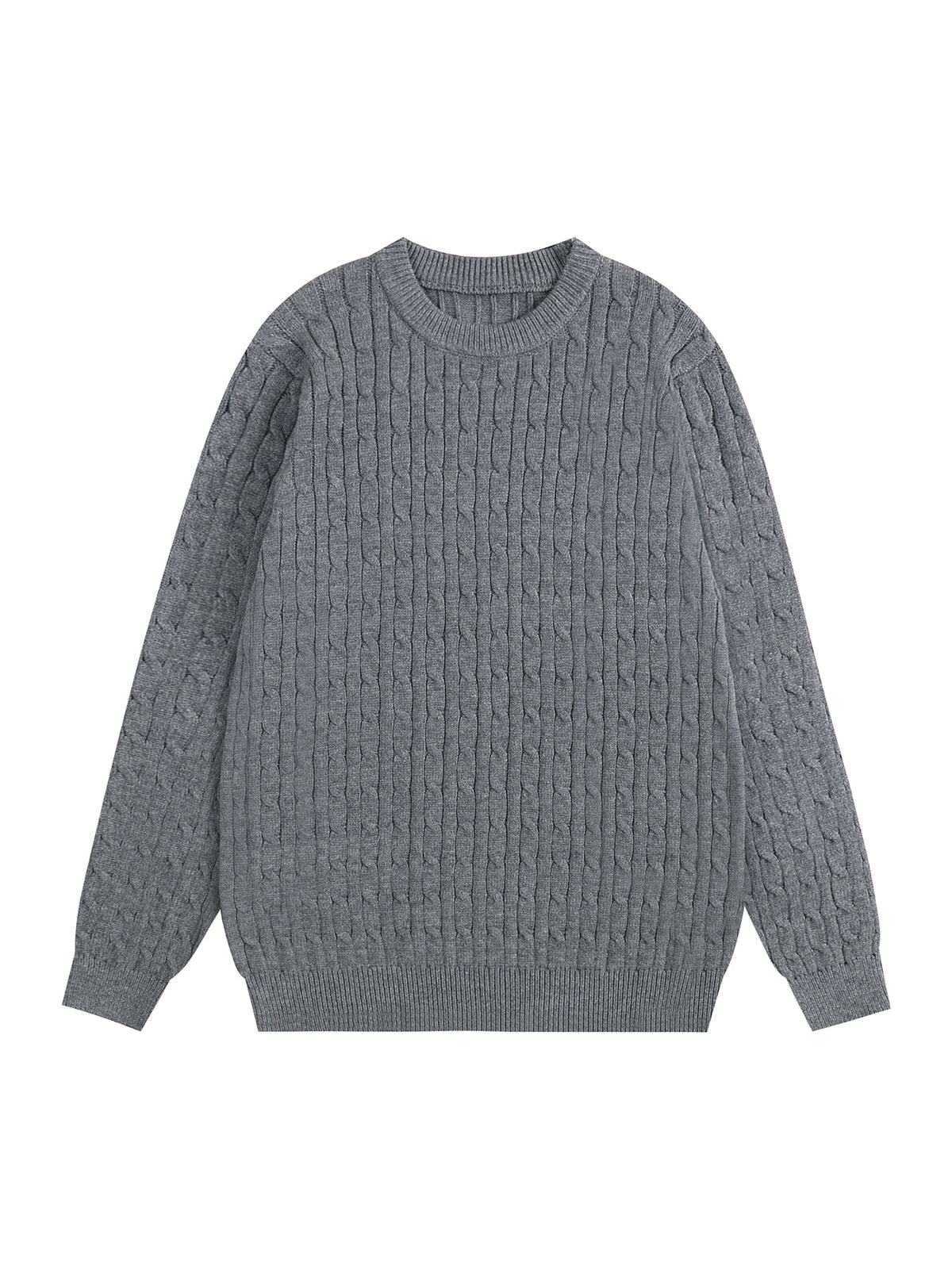 Twist Cable Knit Pullover Mens Sweater