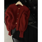 Lazy Style Loose Knitted Sweater Cardigan Jacket