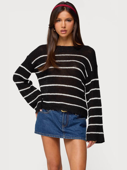 Nydia Casual Everyday Long Sleeve Pullover