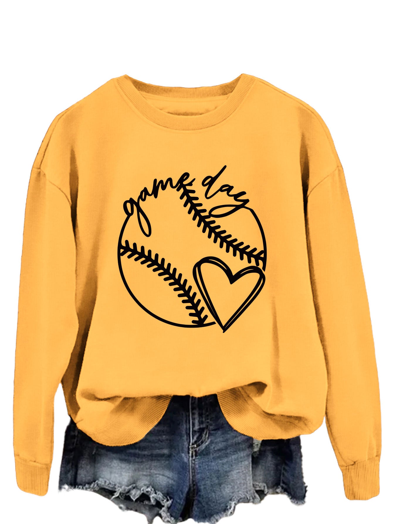 Fashion Printed Crewneck Sweater