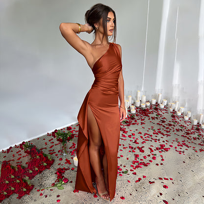 Soft Touch Slim Fit Satin Dress