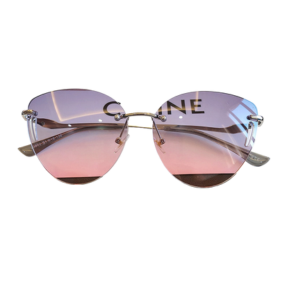 Frameless UV Protection Women Sunglasses Driving Glasses