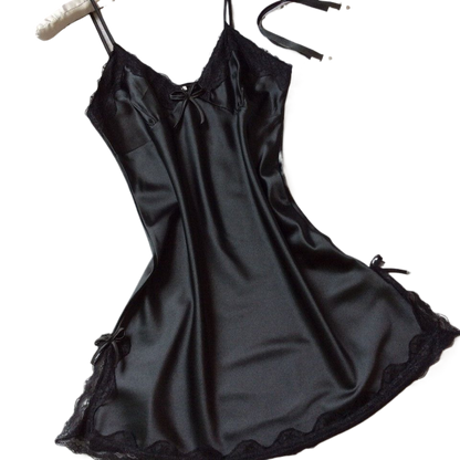 Women's slip dress silk satin pajamas